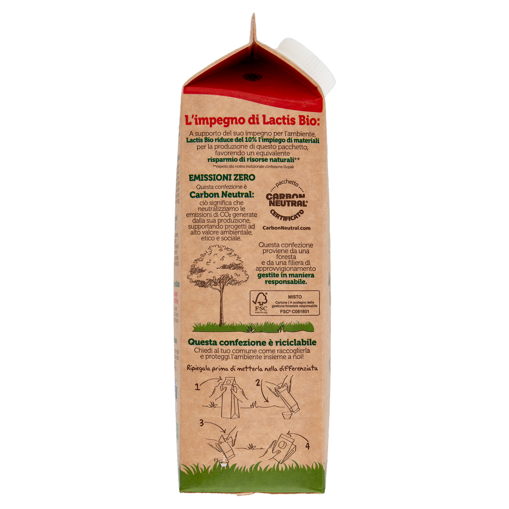 Lactis Bio Latte da Agricoltura Biologica Parzialmente Scremato 1000 ml