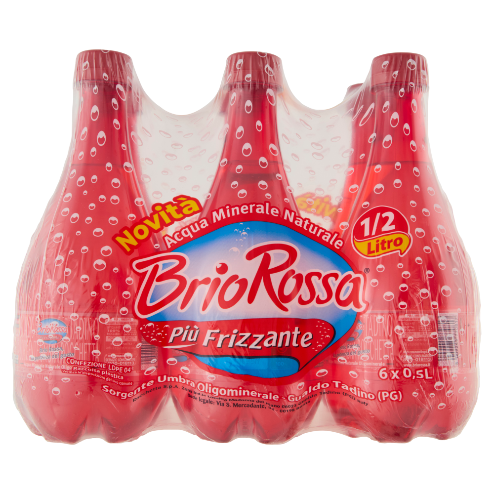 Brio Rossa Pi&ugrave; Frizzante Gualdo Tadino 6 x 0,5 L