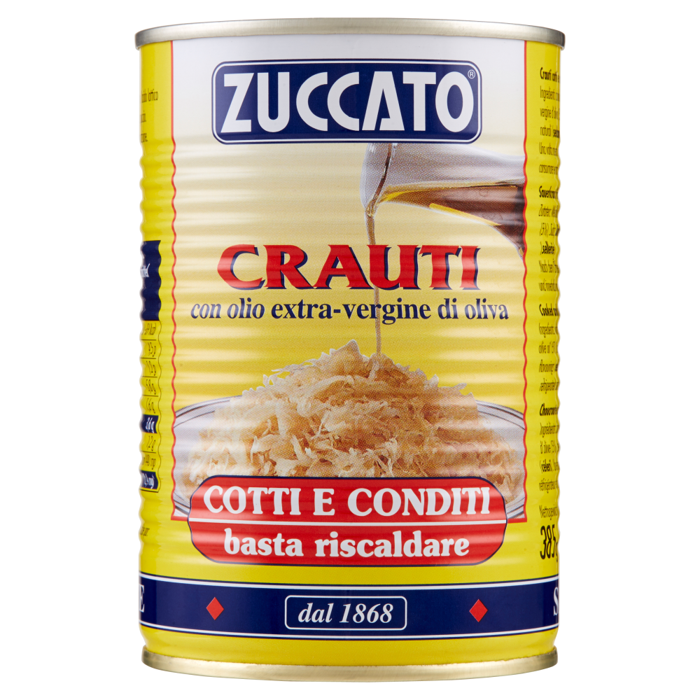 Zuccato Crauti con olio extra-vergine di oliva 385 g