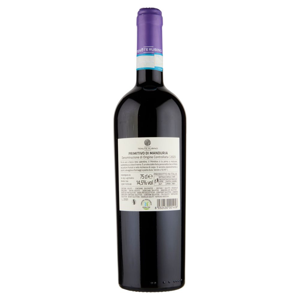 Tenute Rubino Primitivo di Manduria DOC 75 cl