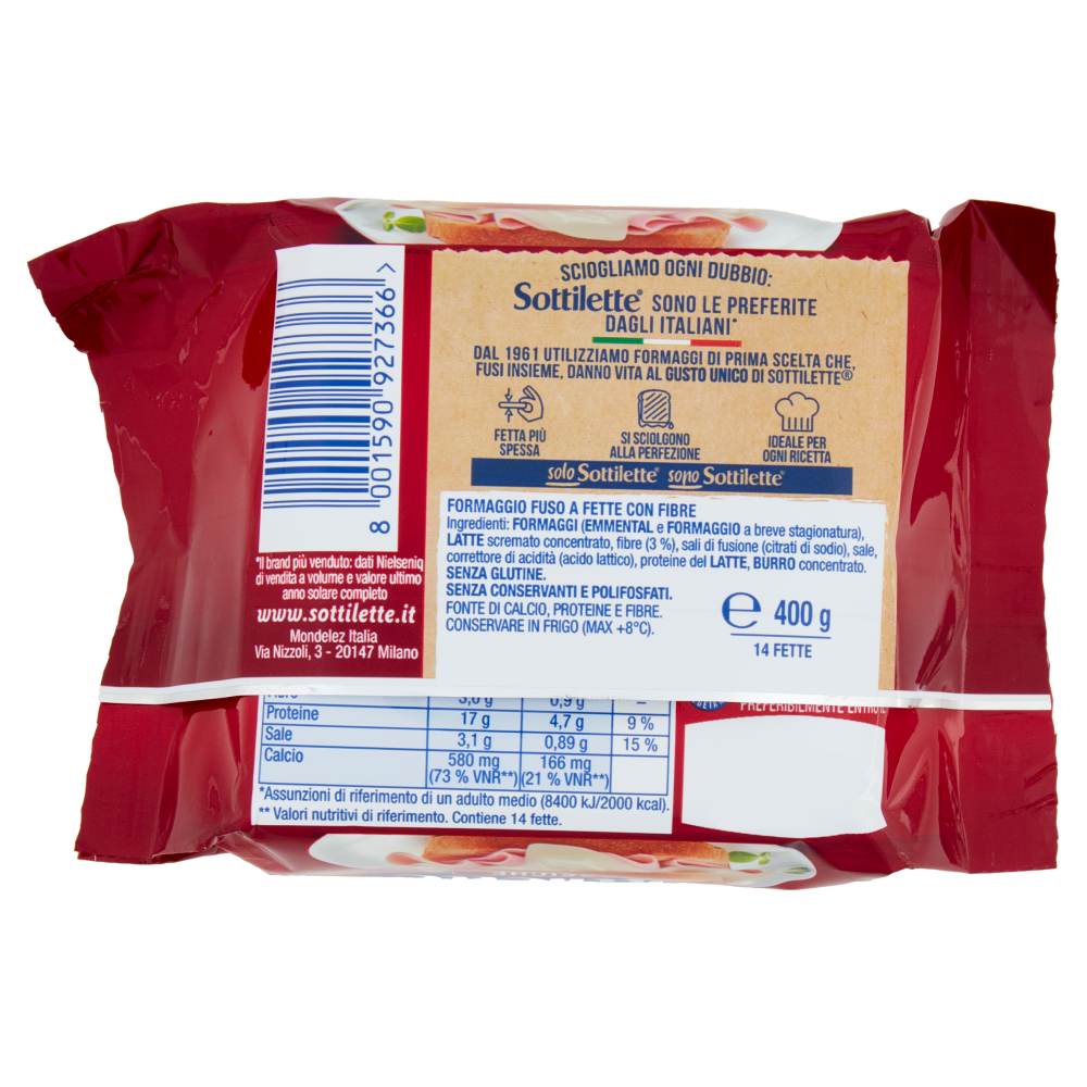 Sottilette Classiche formaggio fuso a fette - 400g