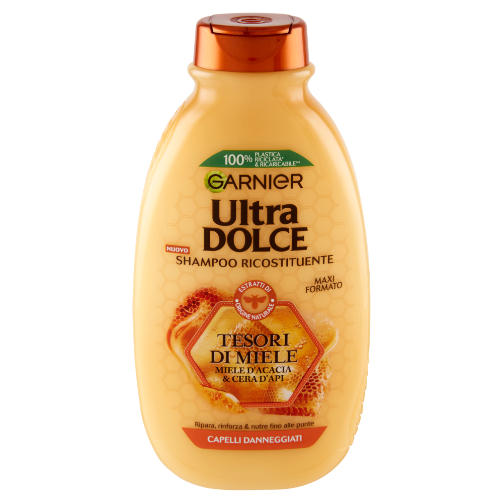 Garnier Ultra Dolce Shampoo Tesori di Miele, con Pappa Reale e Miele