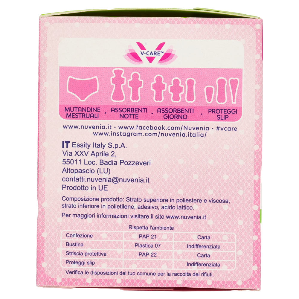Nuvenia dailies style Sottilissimo! Proteggi Slip Ripiegati in Bustina 32 pz 