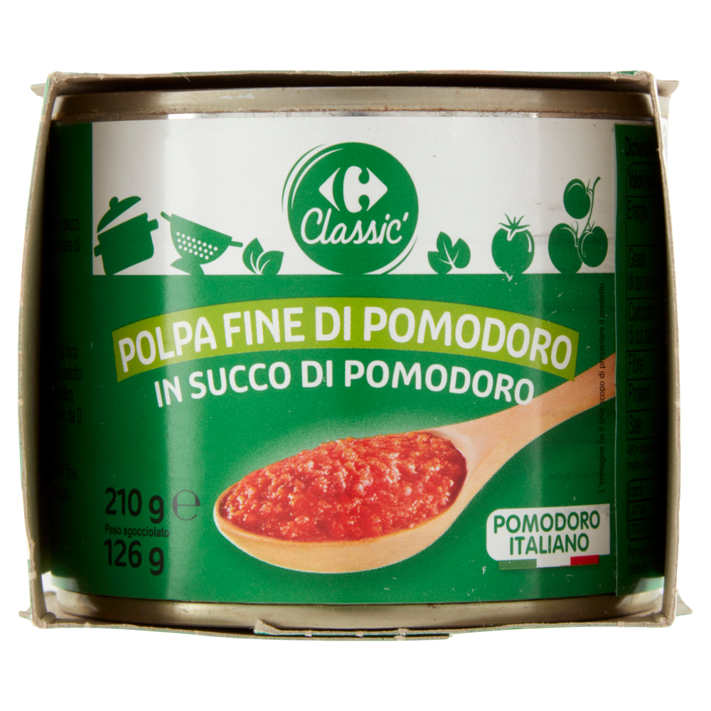 Carrefour Classic Polpa Fine di Pomodoro in Succo di Pomodoro 2 x 210 g
