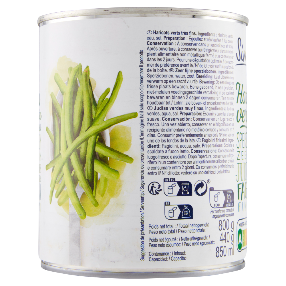Simpl Fagiolini Finissimi 800 g