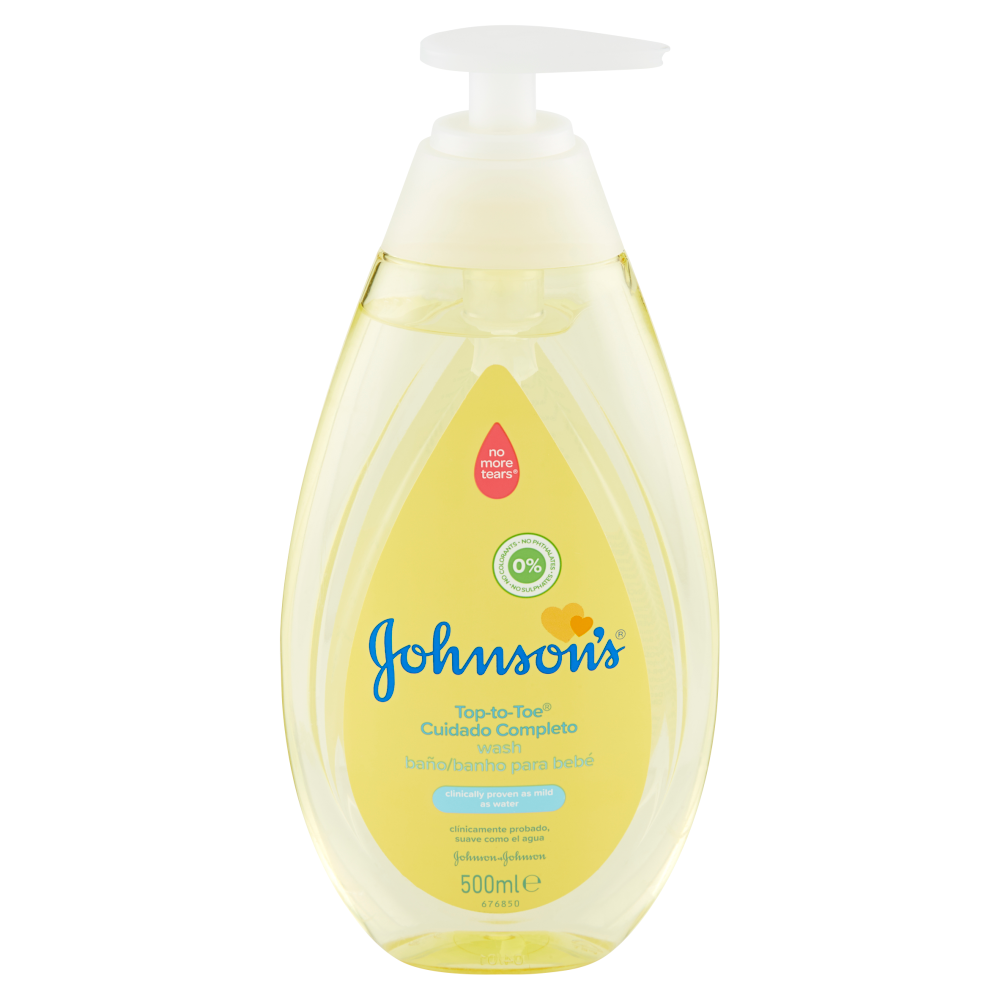 JOHNSON'S Baby, Bagno dalla Testa ai Piedi, Top to Toe, per Bambini e Neonati, 500ml