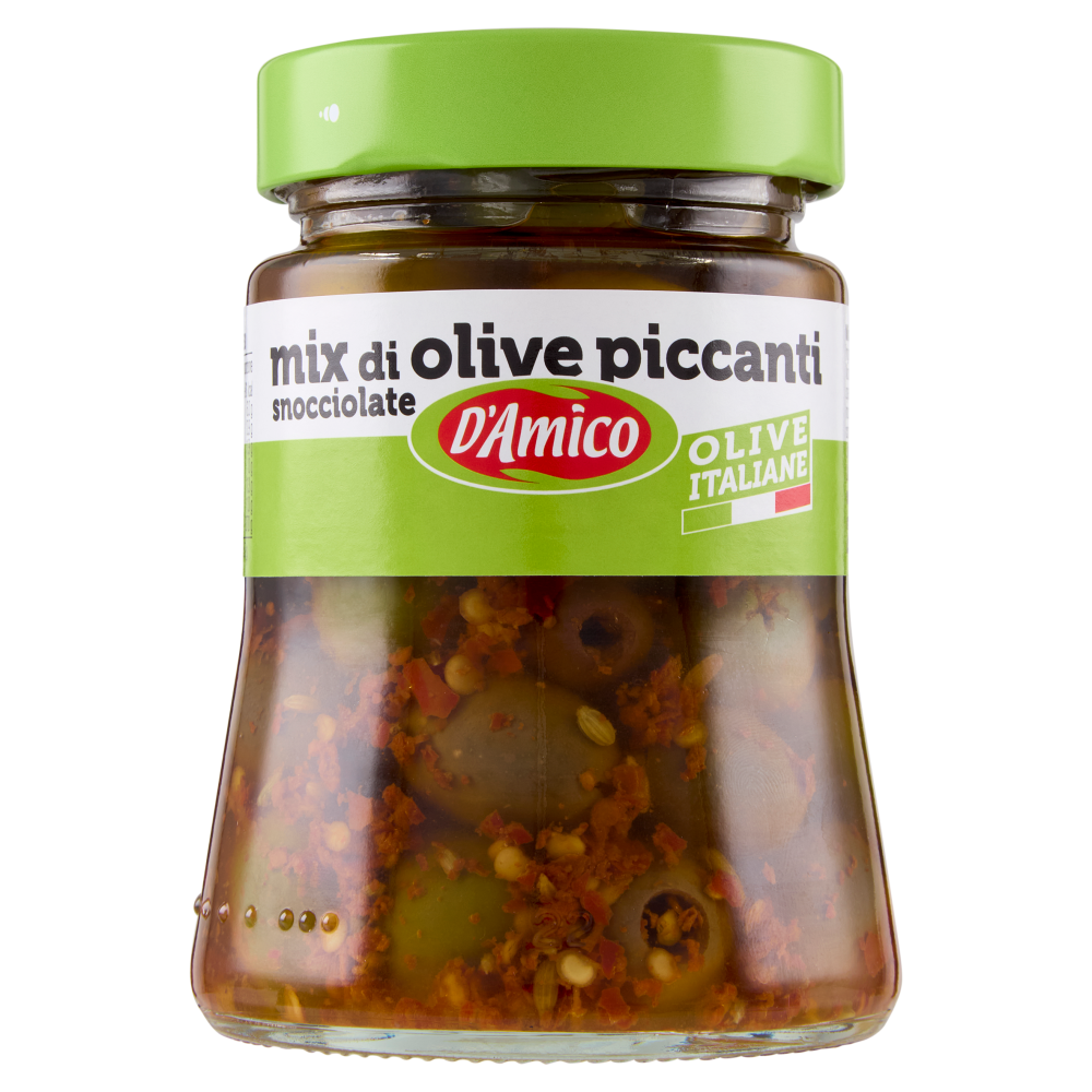 D'Amico Mix di olive piccanti snocciolate 280 g