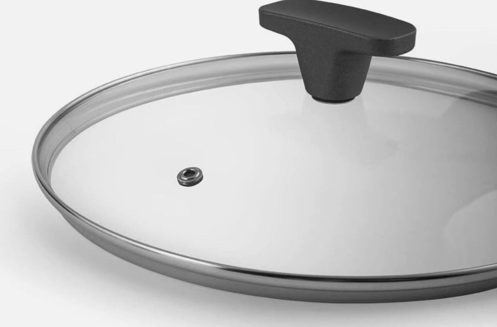 H&H Lifestyle Batteria di Pentole 6 Pezzi Chef Borghese - Alluminio Antiaderente Effetto Pietra, Adatte a Induzione