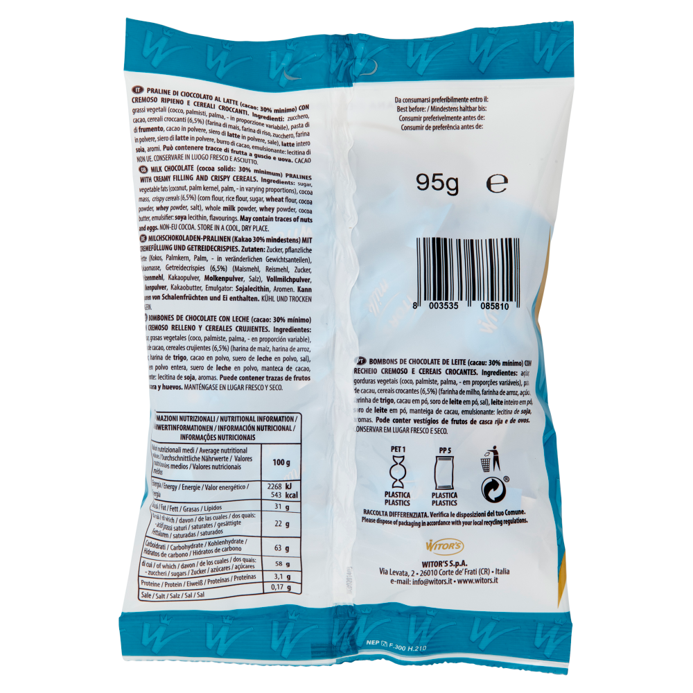 Witor's Crispy Cereali al Latte 95 g