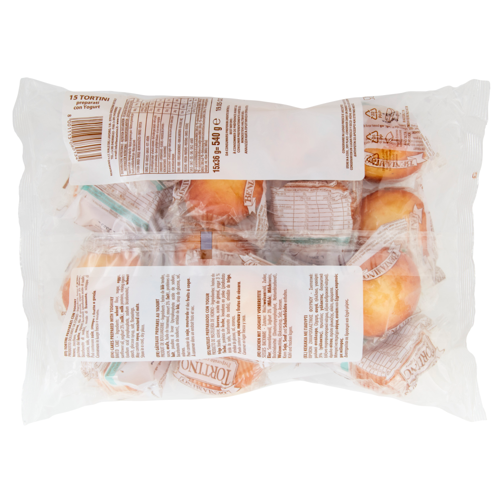 Beniamino tortini preparati con Yogurt 15 x 36 g