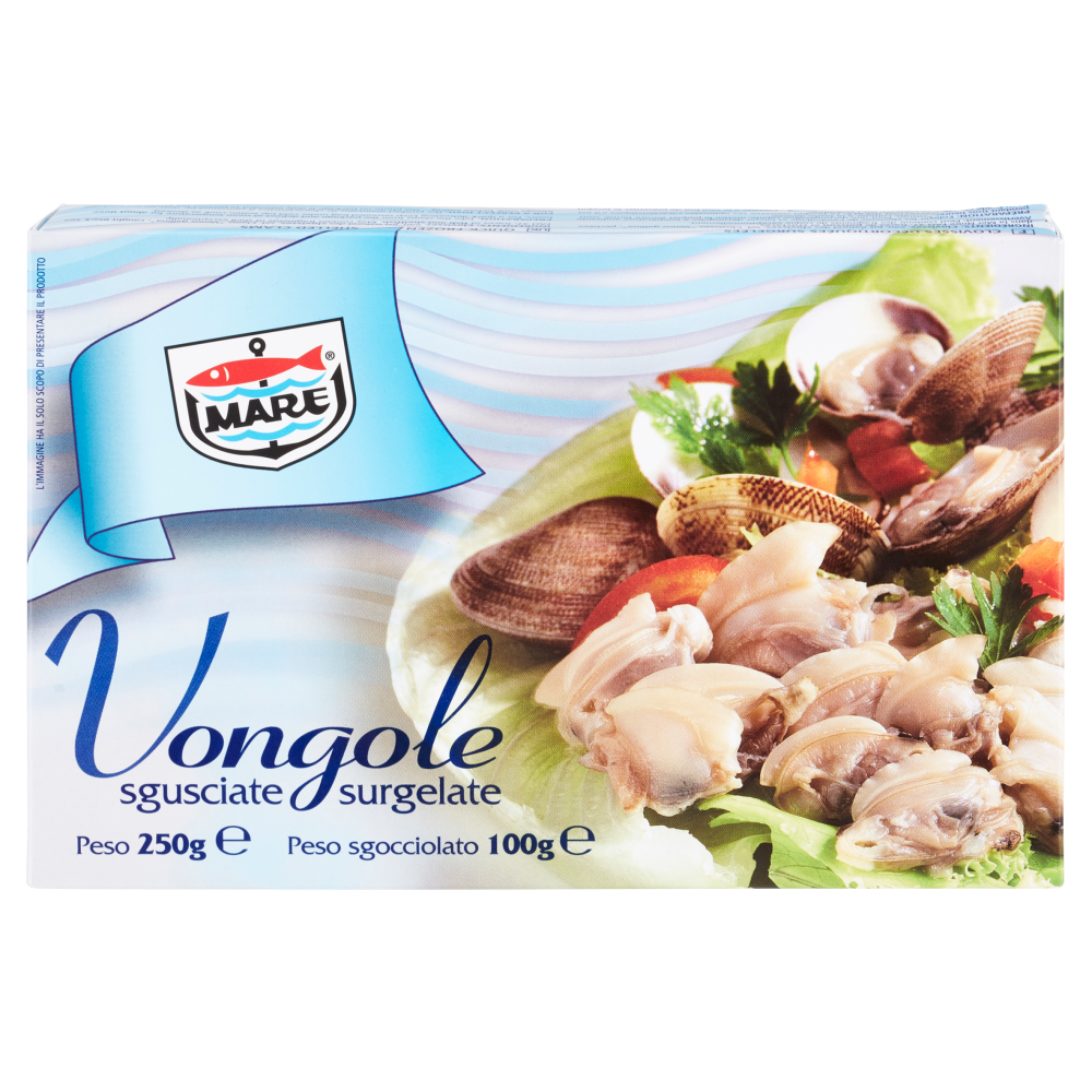 Mare Vongole sgusciate surgelate 250 g