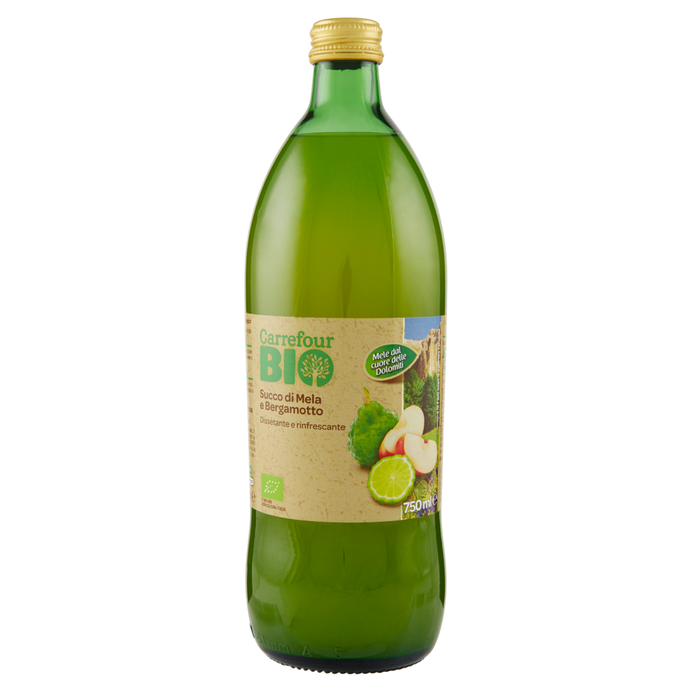 Carrefour Bio Succo di Mela e Bergamotto 750 ml