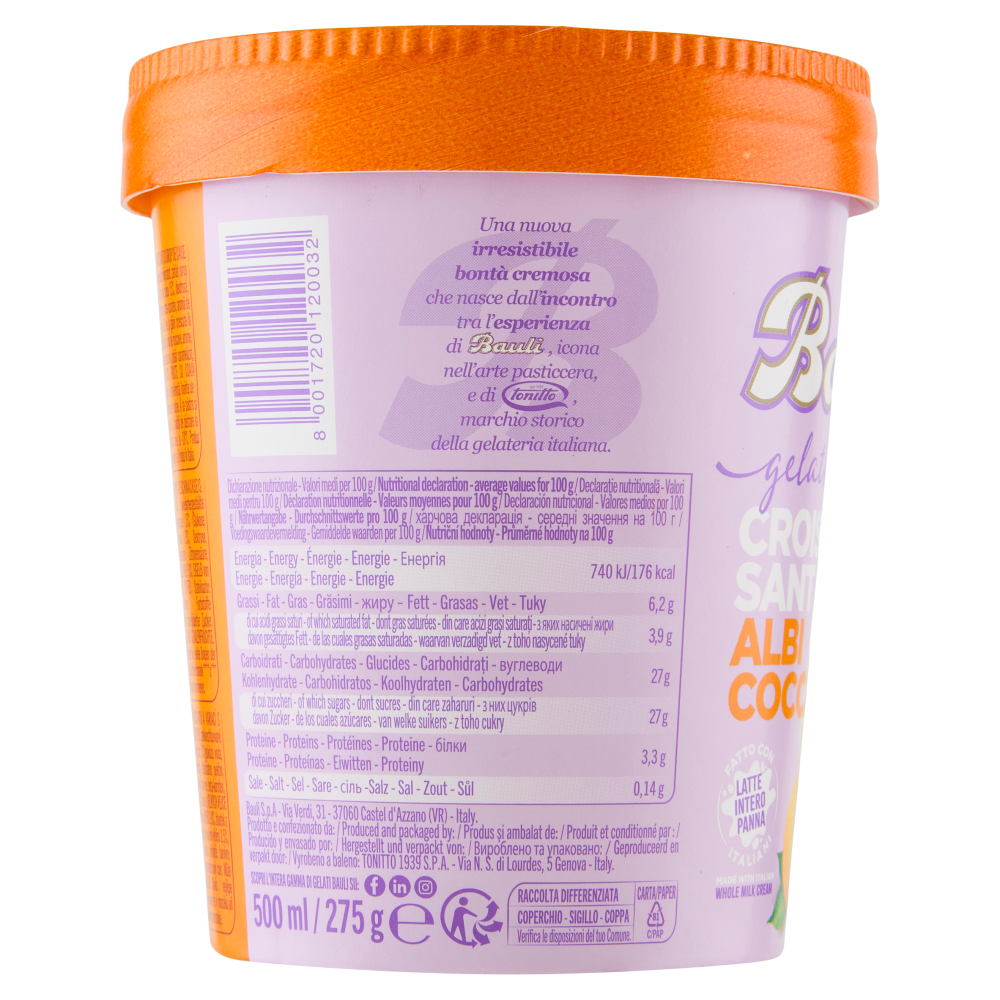 Bauli gelato al gusto di Croissant Albicocca 275 g