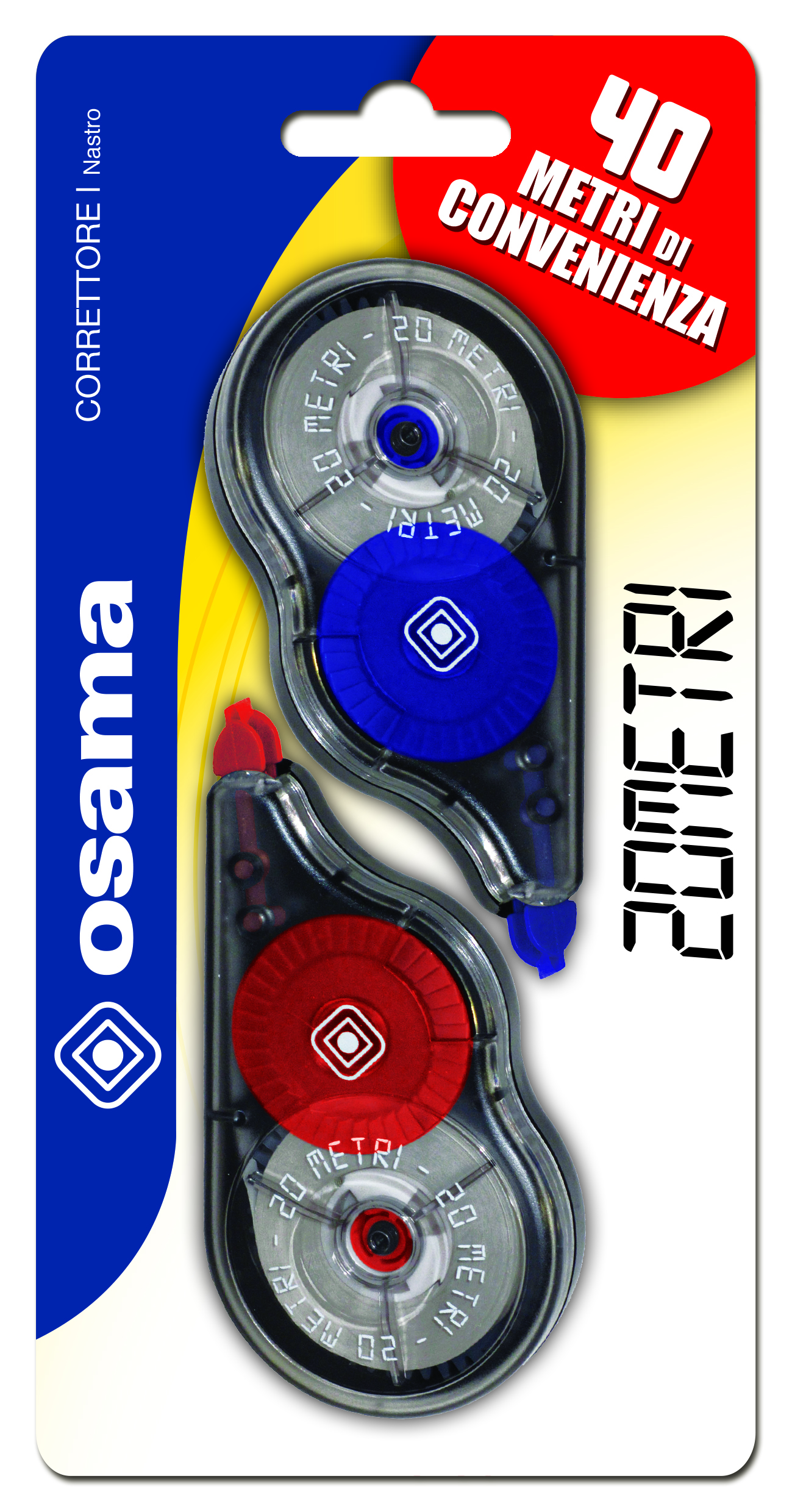 Osama Correttore a nastro 20 metri, 2 pezzi