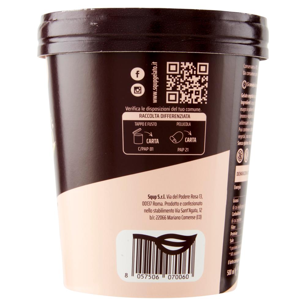Squp Gelato 100% Vegetale Cacao 300 g