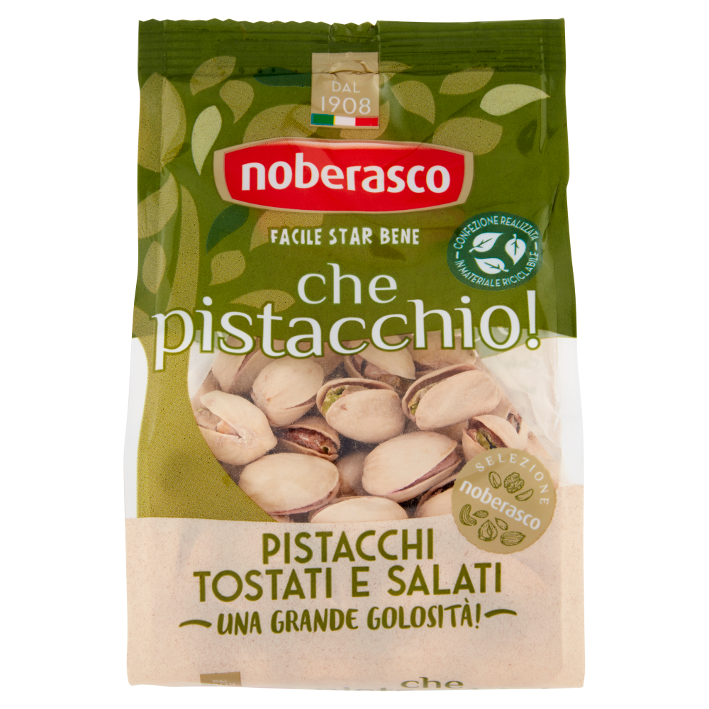 noberasco che pistacchio! Pistacchi Tostati e Salati 200 g