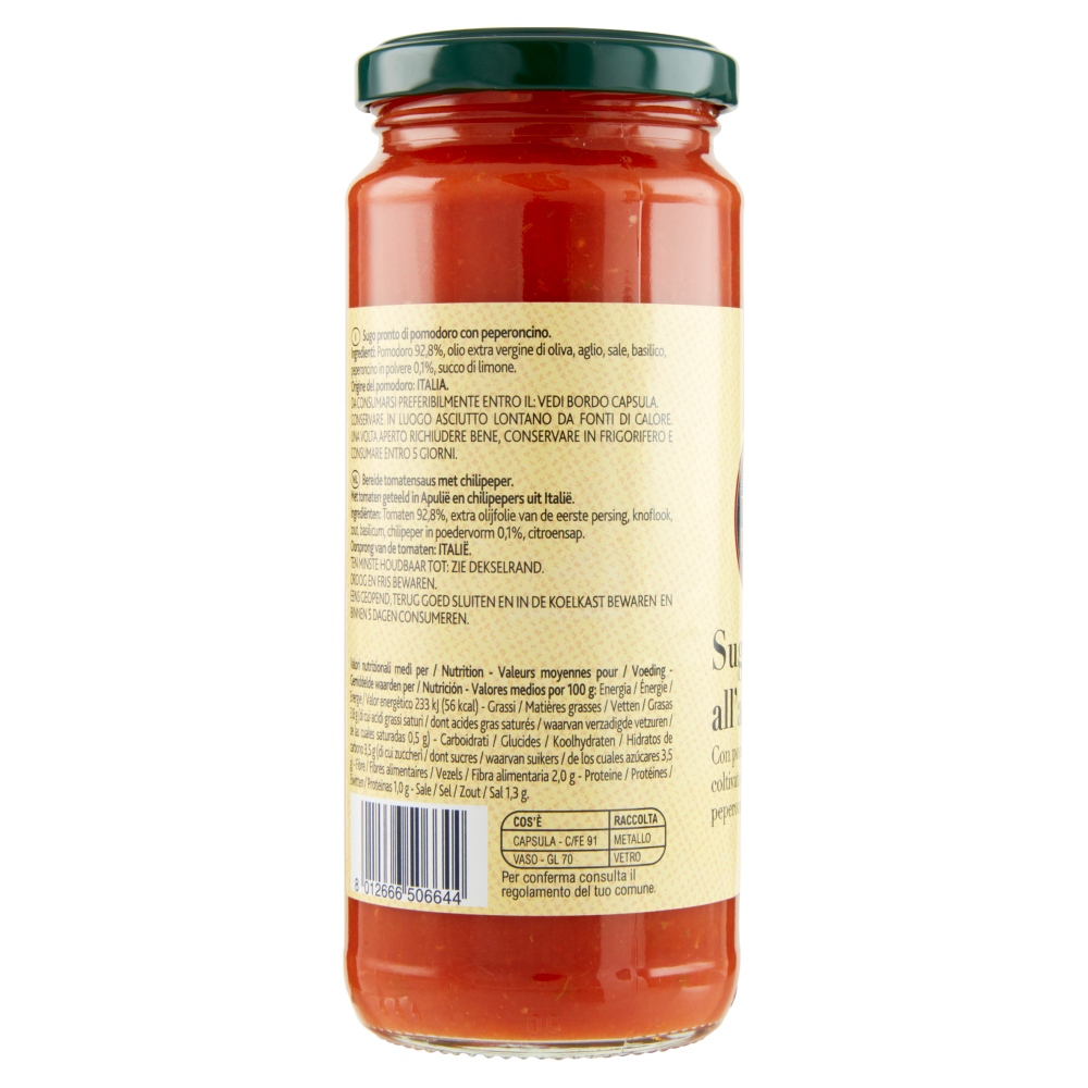 Terre d'Italia Sugo all'arrabbiata 330 g