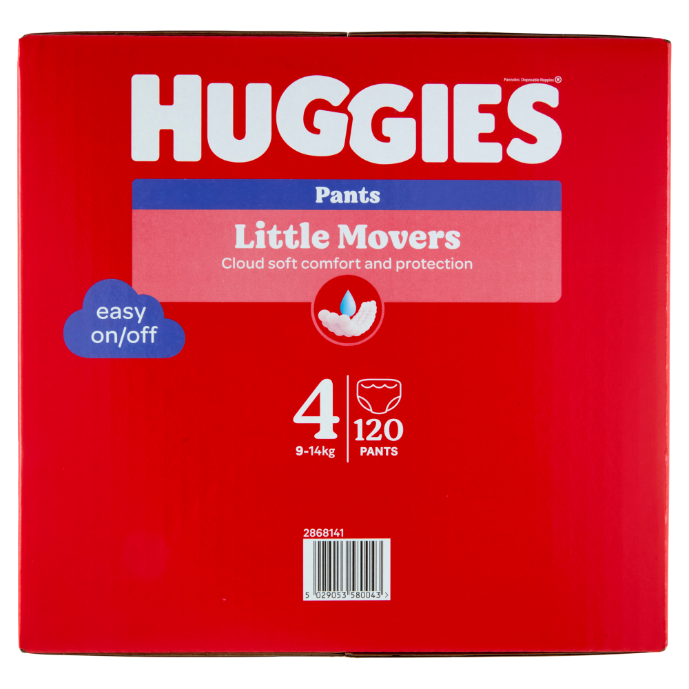 Huggies Little Movers Pants 4 9-14 Kg 120 pz