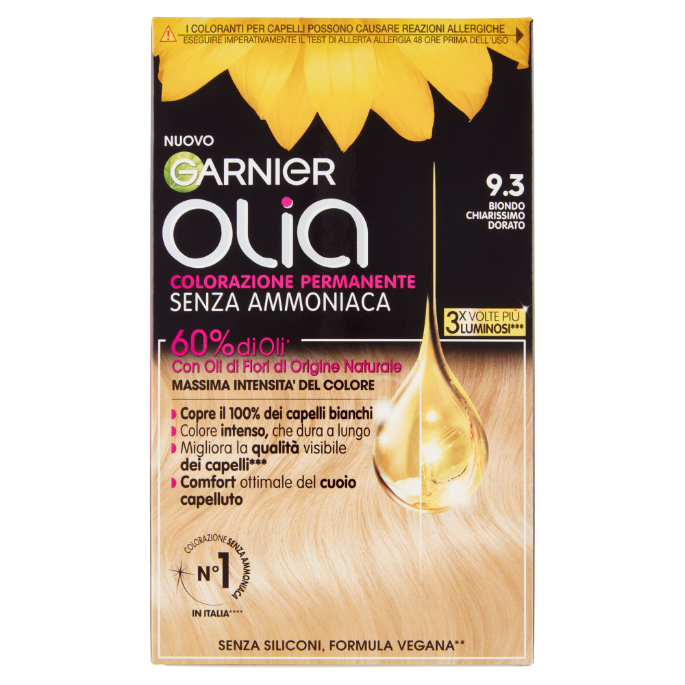 Garnier Olia Tinta Capelli, Senza Ammoniaca, Goldlight Blond 93
