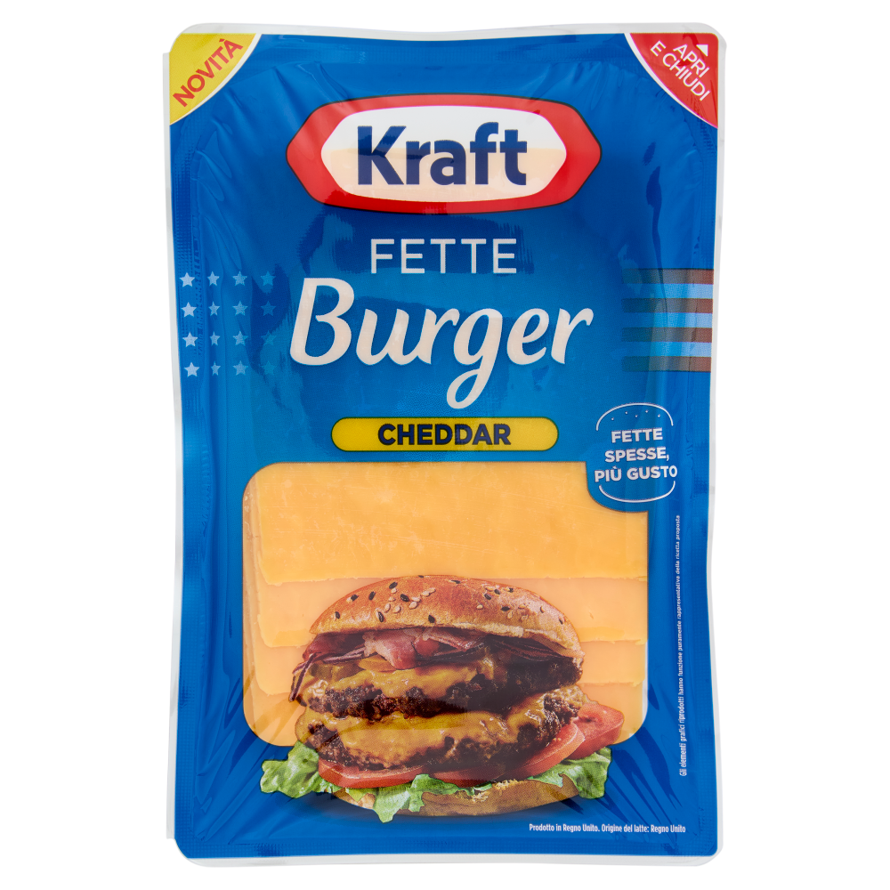 Kraft Burger Fette Cheddar 125 g