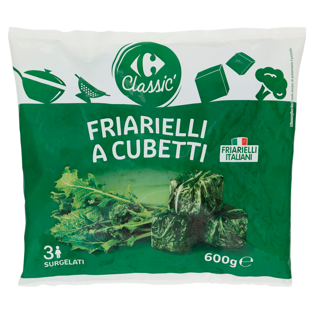 Carrefour Classic Friarielli a Cubetti Surgelati 600 g