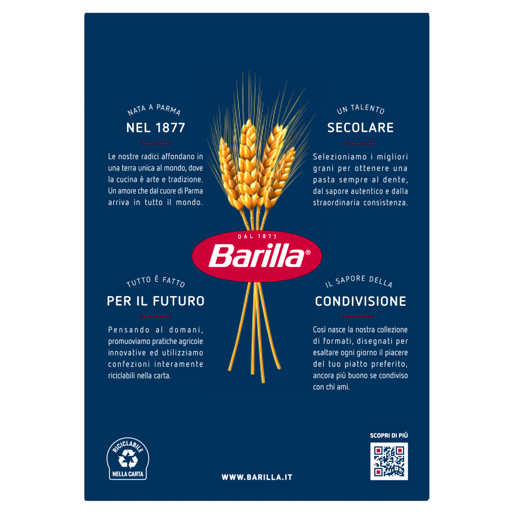 Barilla Pasta Pennette Rigate n.72 500g