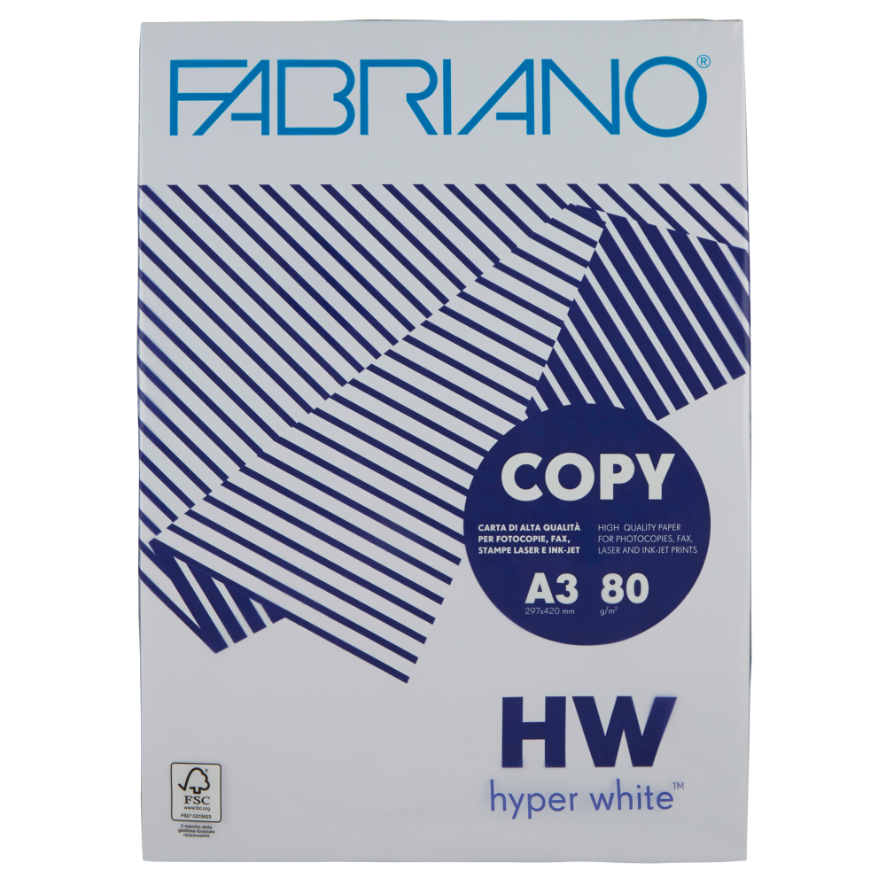 Fabriano Copy HW hyper white A3 80 g/m² 500 fogli