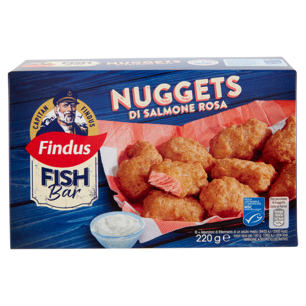 Capitan Findus Fish Bar Nuggets di Salmone Rosa 220 g