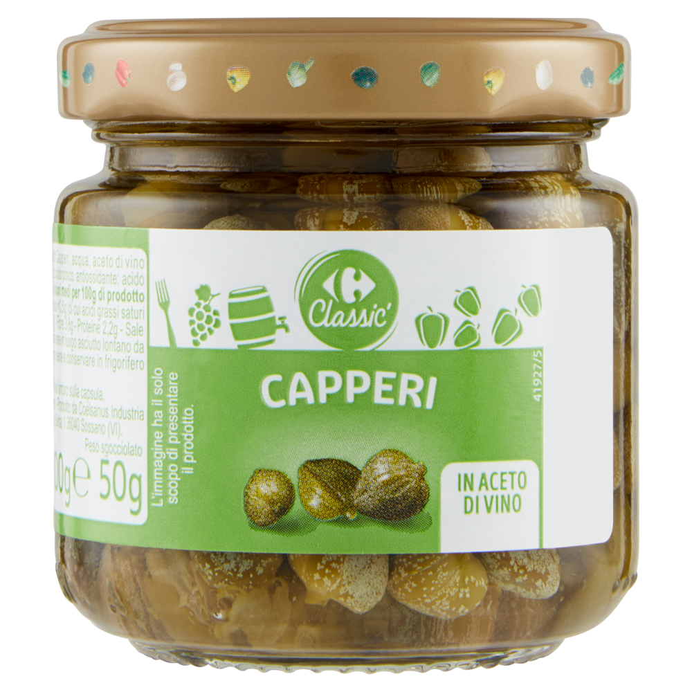 Carrefour Classic Capperi in Aceto di Vino 100 g