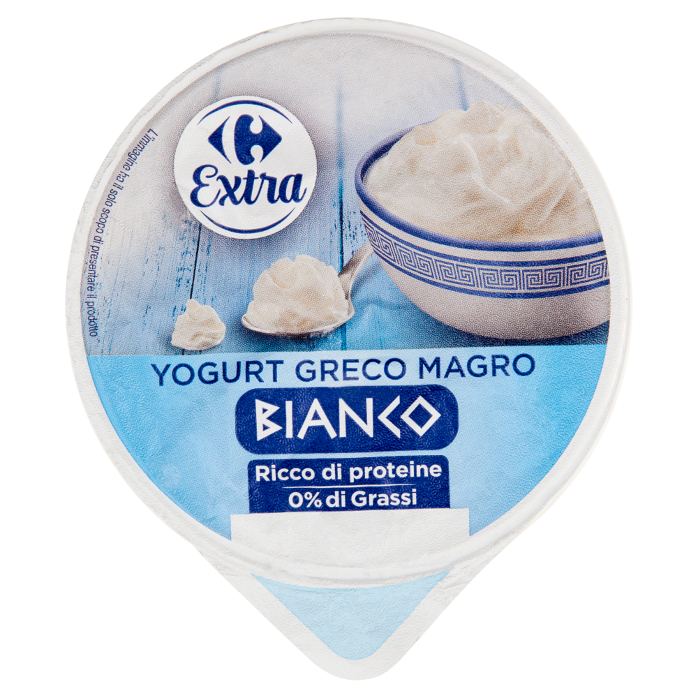 Carrefour Extra Yogurt Greco Magro Bianco 170 g