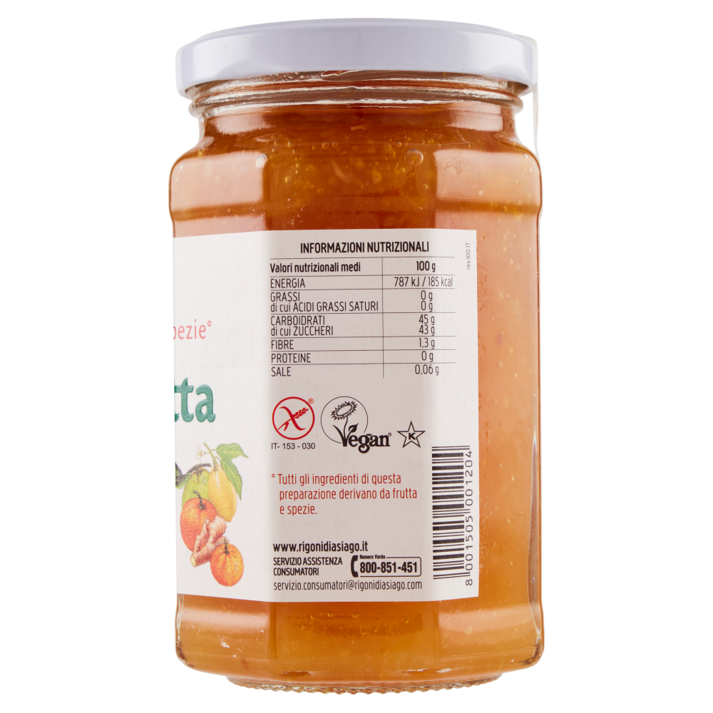 Rigoni di Asiago Fiordifrutta Agrumi e zenzero bio 340 g