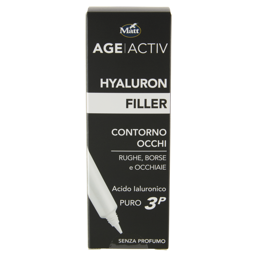 Matt Age Activ Hyaluron Filler Contorno Occhi Rughe, Borse e Occhiaie Acido Ialuronico Puro 3P 15 ml