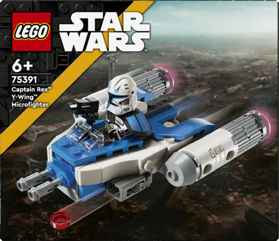 LEGO Star Wars 75391 Microfighter Y-wing di Captain Rex, Astronave Giocattolo da Collezione, Giochi Bambini 6+, Piccolo Regalo