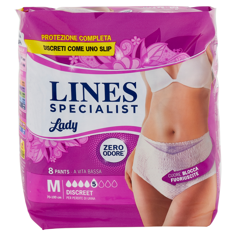 Lines Specialist Lady Pants Discreet Tg.M 8 pz