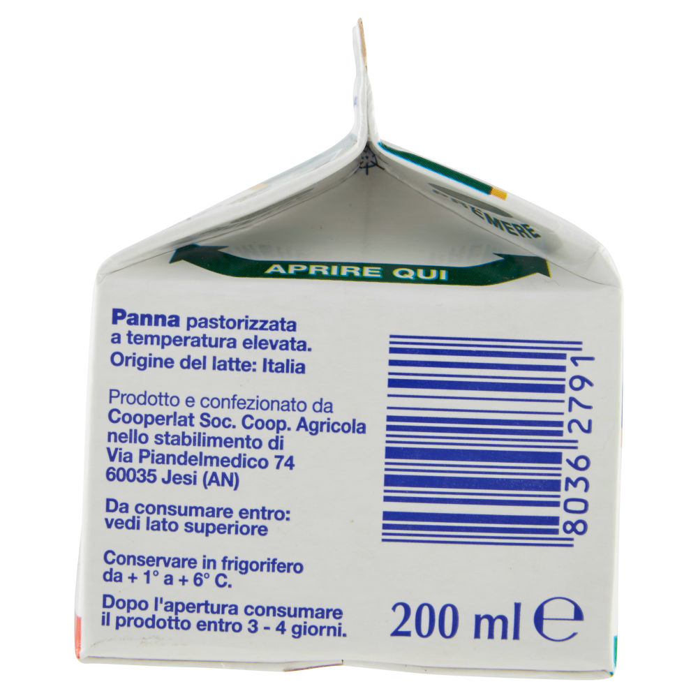 treValli Panna crema di latte 200 ml