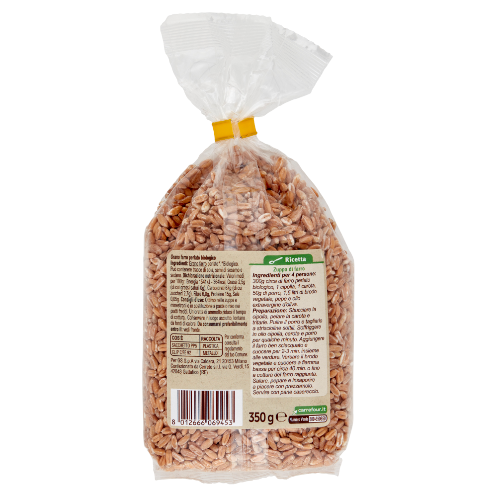 Carrefour Bio Farro Perlato Biologico 350 g