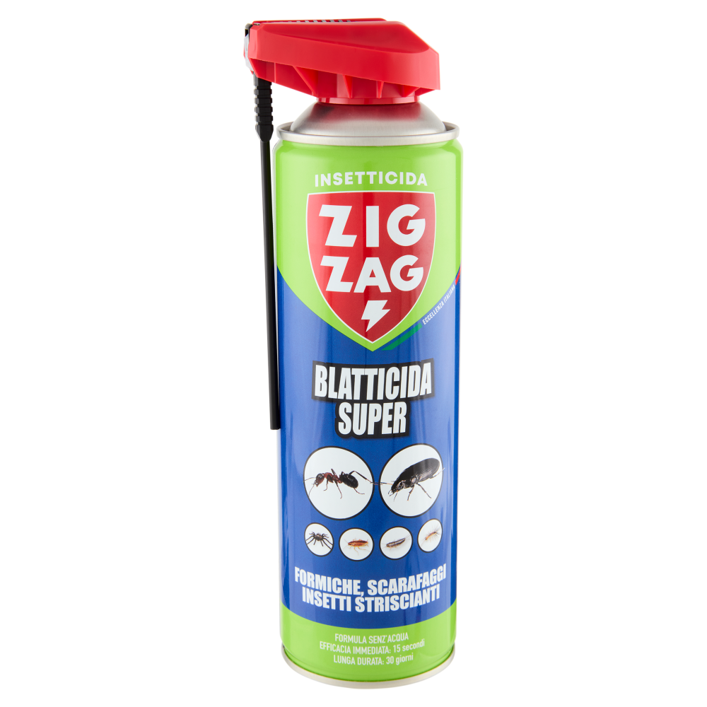 Zig Zag Insetticida Blatticida Super Formiche, Scarafaggi Insetti Striscianti 500 ml