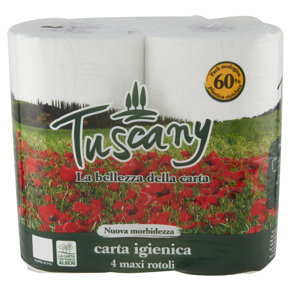 Tuscany carta igienica maxi rotoli 4 pz