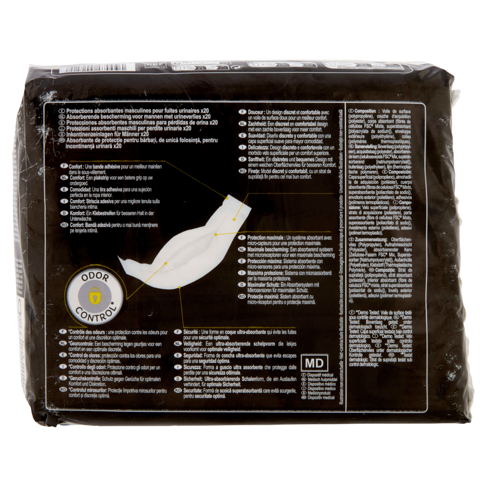 Carrefour Men Absodys Security Protezioni Assorbenti Medium 20 pz
