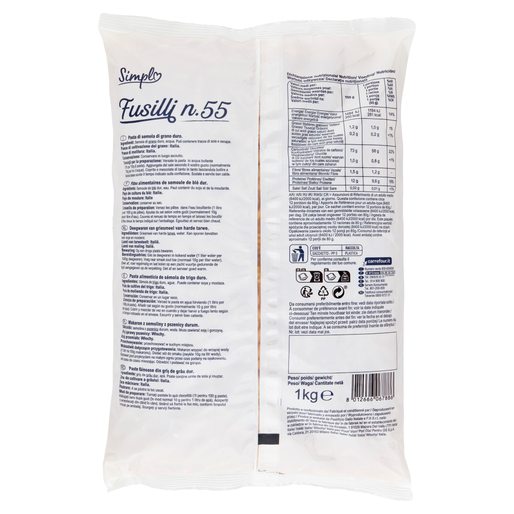 Simpl Fusilli n.55 1 kg