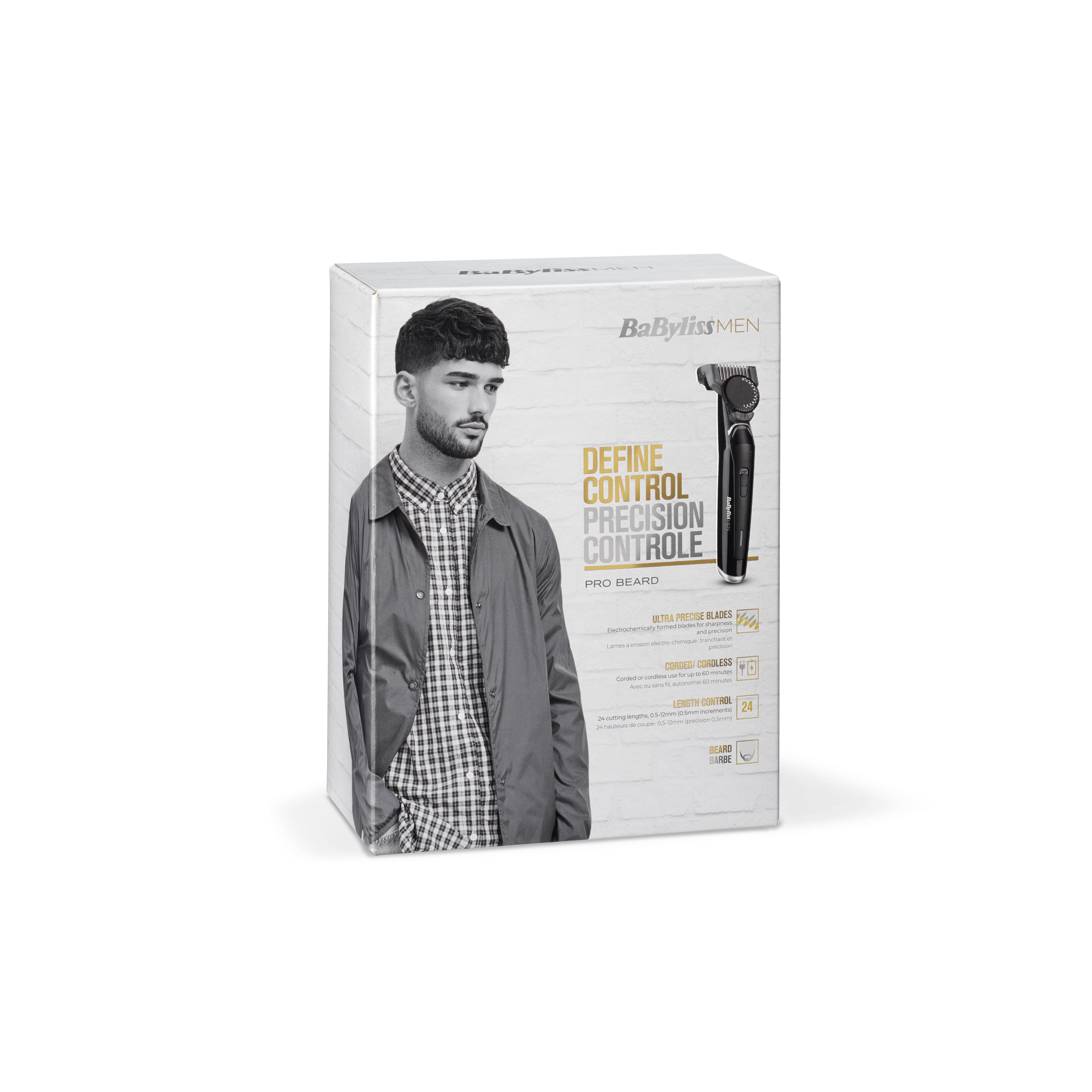 BaByliss T881E regolabarba CA/Batteria 24 1,2 cm Nero