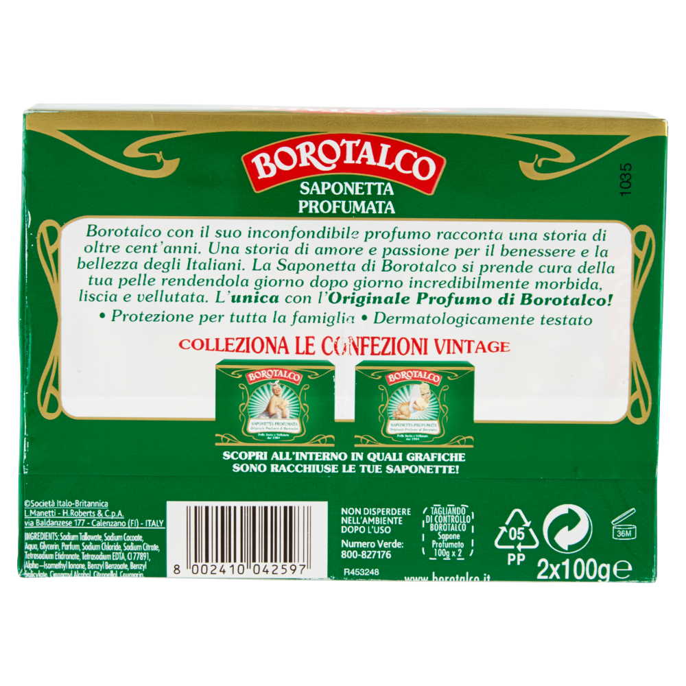 Borotalco Saponetta profumata collezione Vintage 2 x 100 g