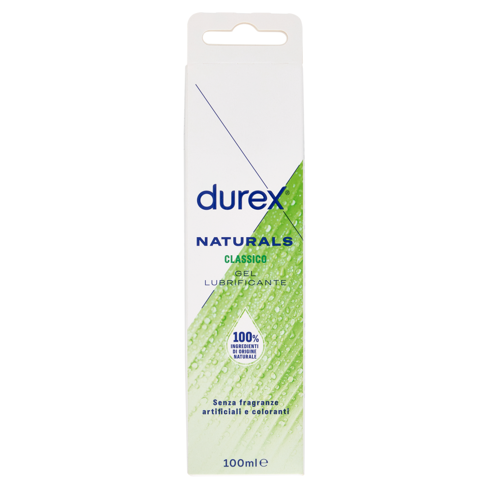 Durex Naturals Pure Gel Lubrificante Intimo, 100% Ingredienti di Origine Naturale,100ml