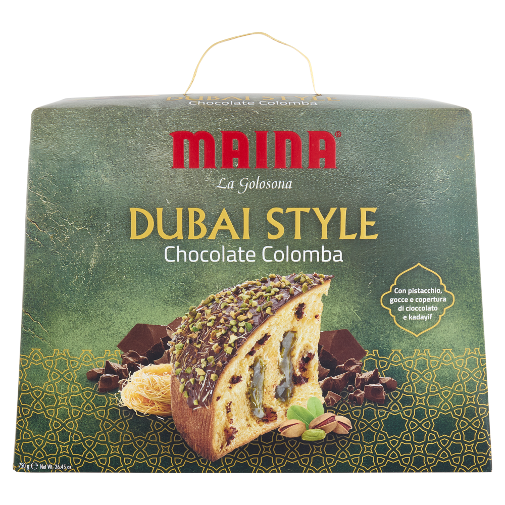 Maina la Golosona Dubai Style Chocolate Colomba 750 g