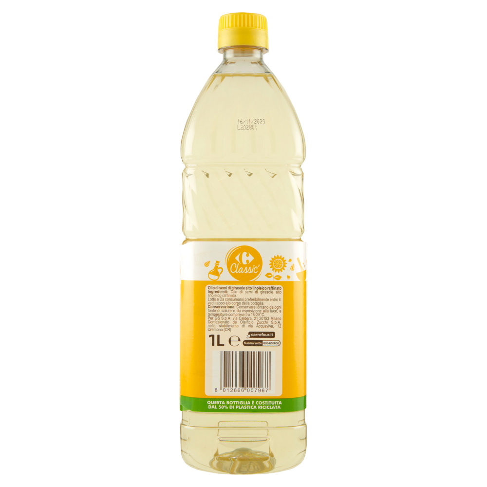 Carrefour Classic Olio di Semi di Girasole 1 L