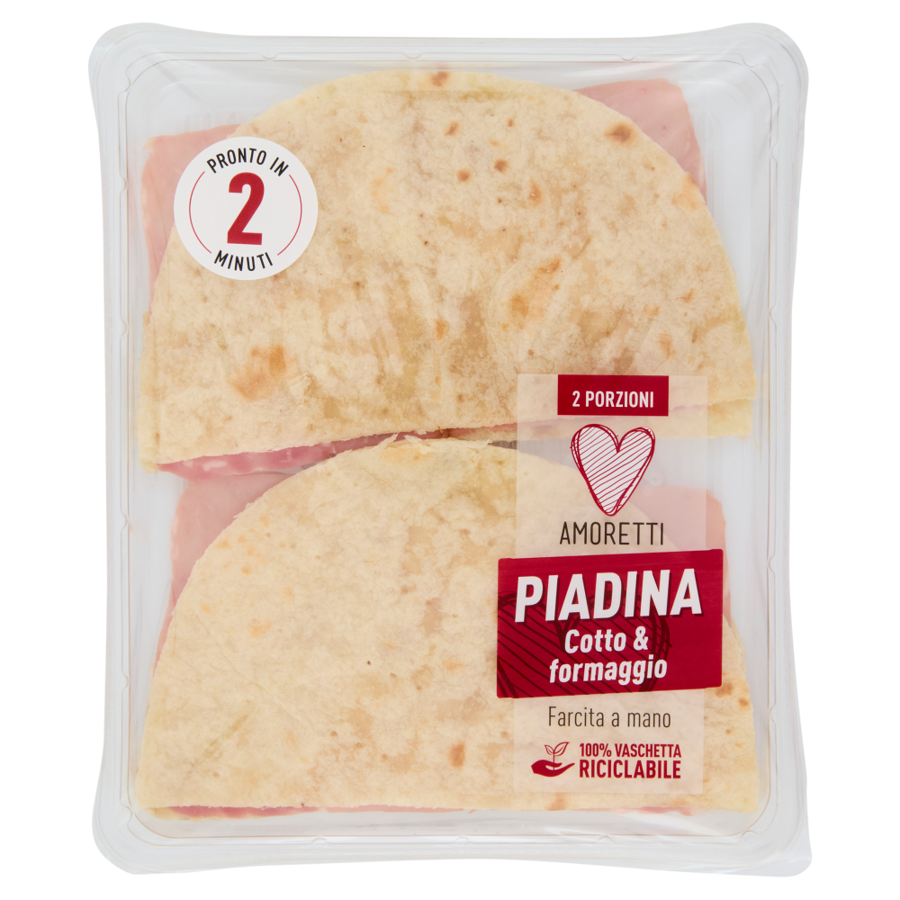 Amoretti Piadina Cotto & formaggio 180 g