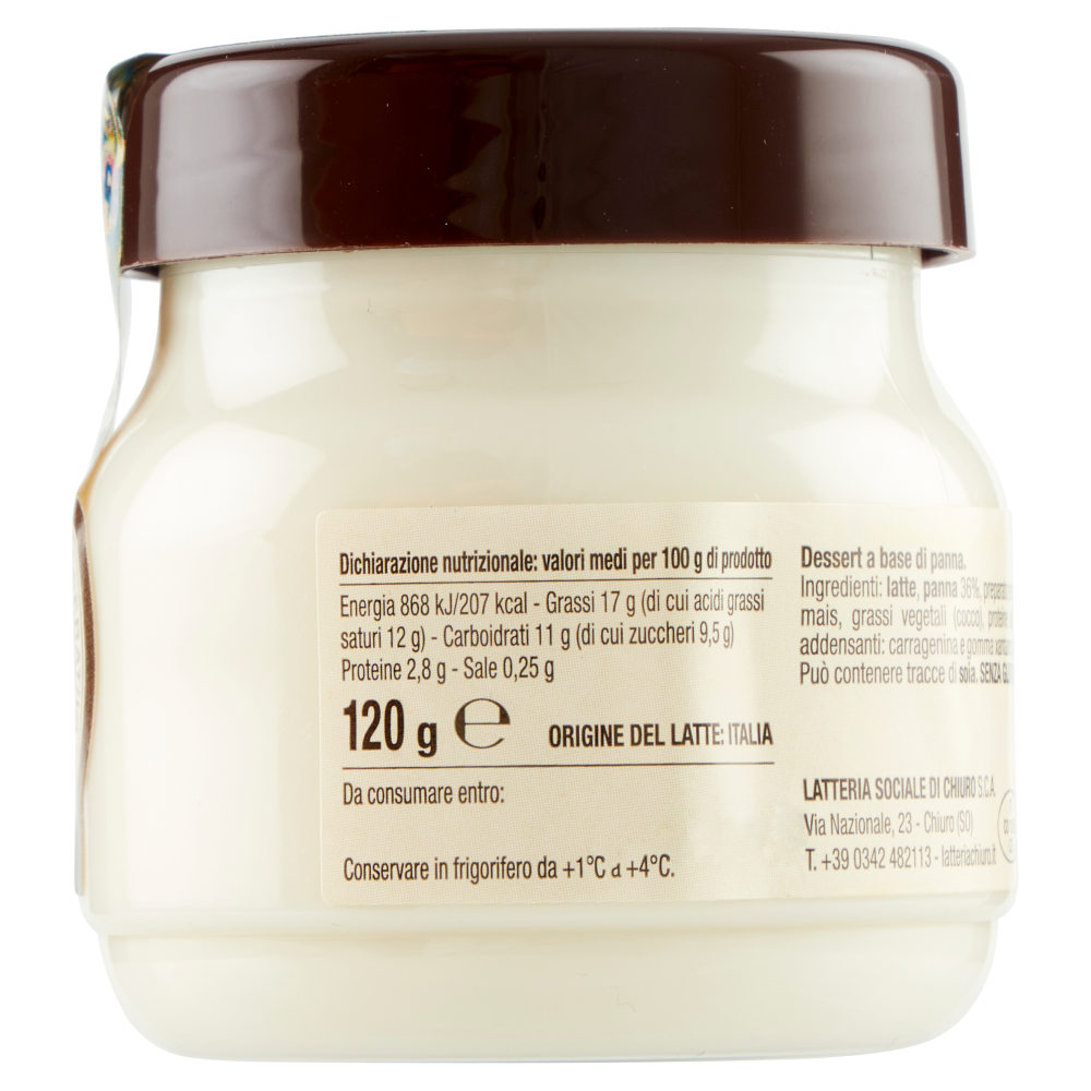 Latteria Sociale Cooperativa Chiuro Panna Ghiotta Bianca 120 g