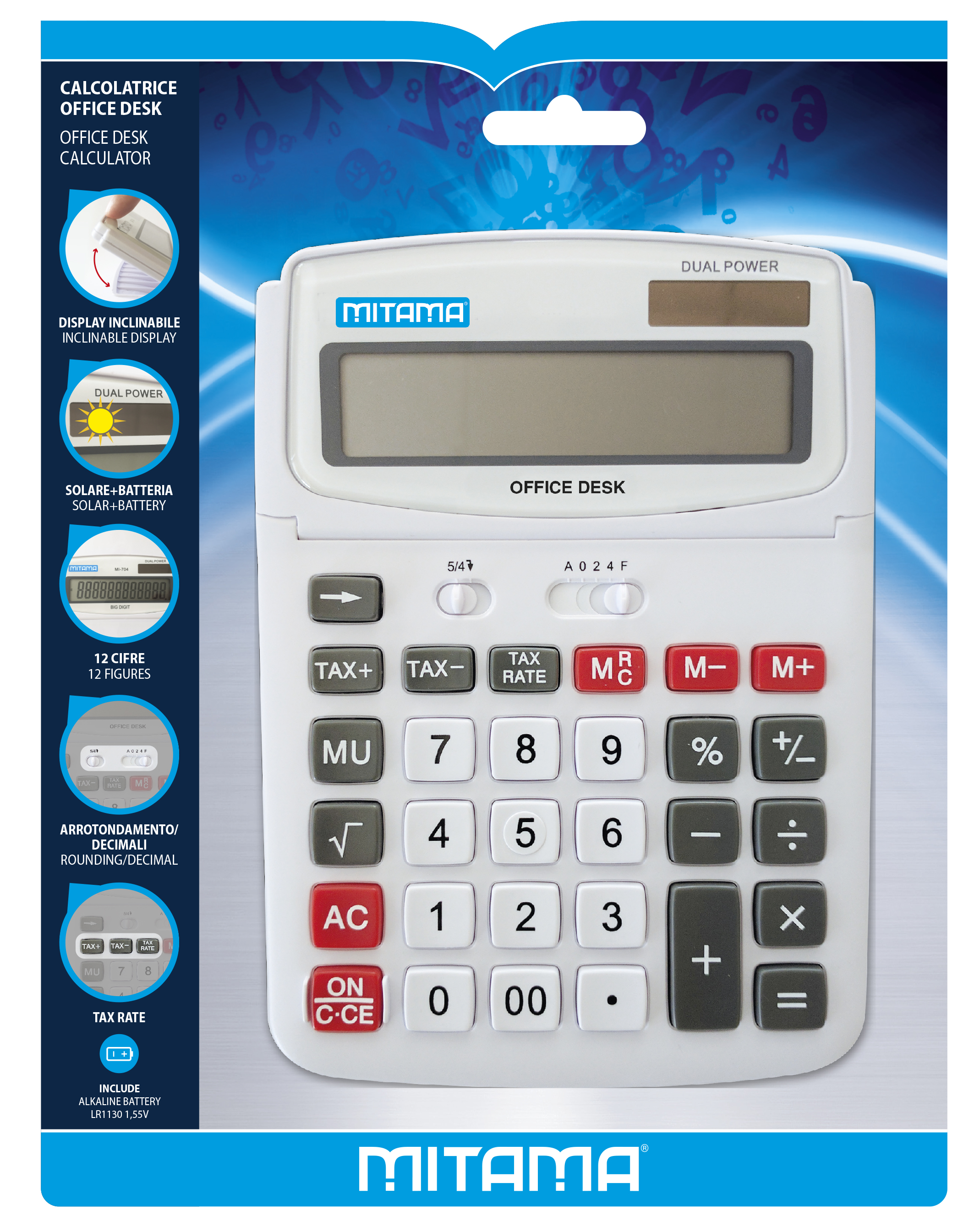 Mitama Calcolatrice Office Desk Genius