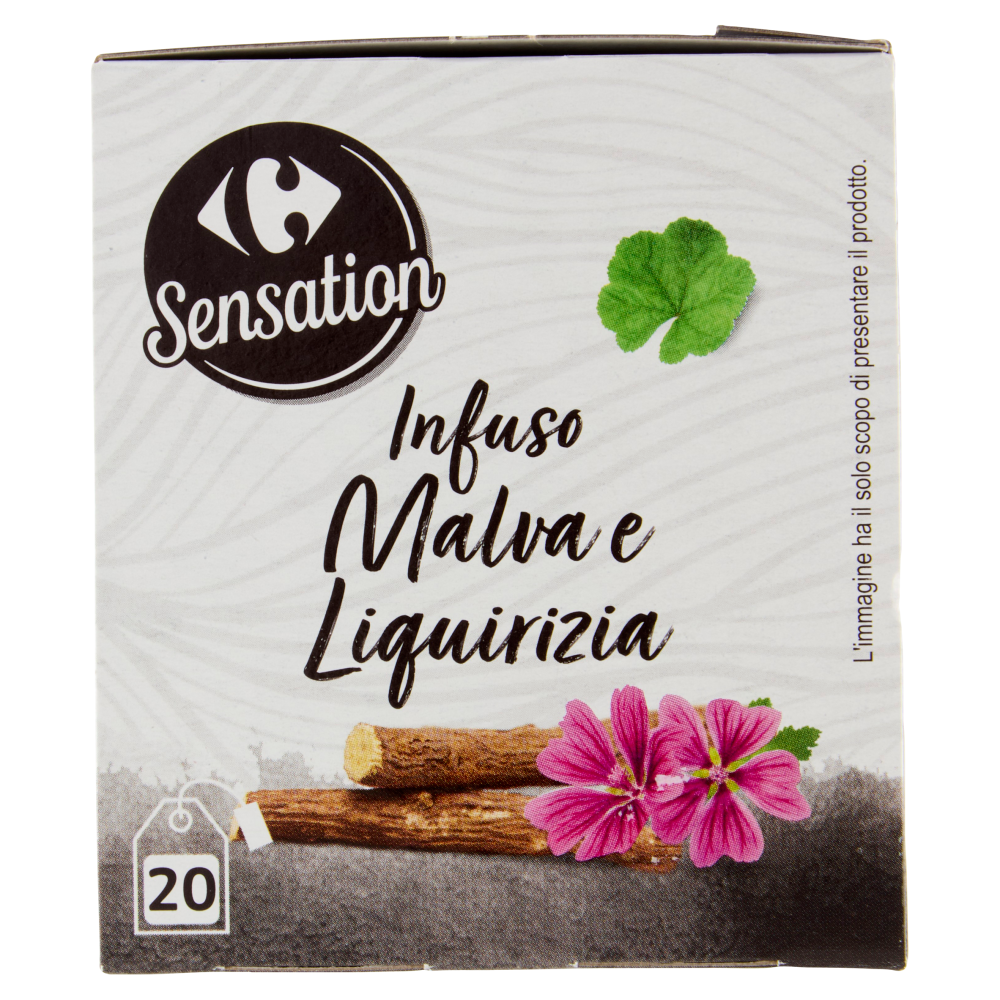 Carrefour Sensation Infuso Malva e Liquirizia filtri 20 x 1,5 g