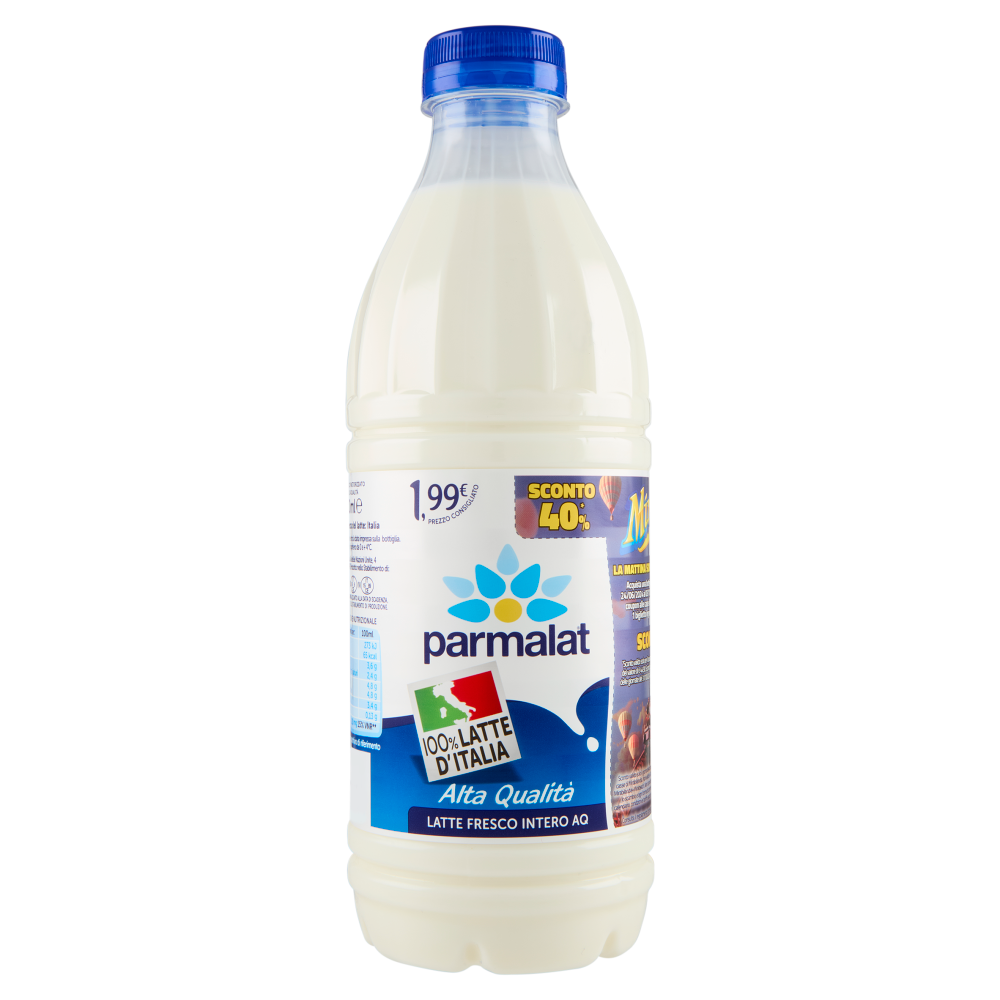 parmalat Alta Qualità Latte Fresco Intero AQ 100% Latte d'Italia 1000 ml